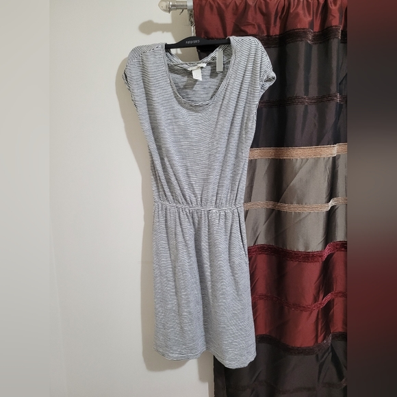 (Used)H&M Patterned Black&White Dress XS - Picture 1 of 1